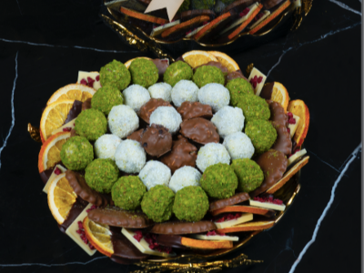 Maia Premium Chocolate Round Black Plate 1.6 Kg