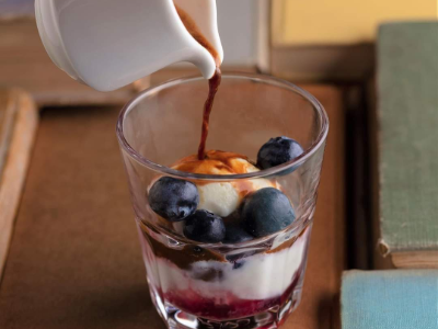 Blueberry Afogato