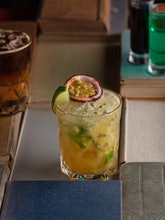 Passion Fruit Caipirinha Mocktail