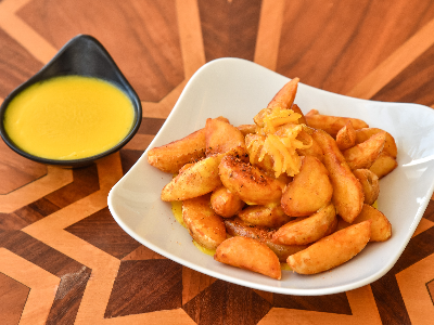 Potato Wedges With Cheese