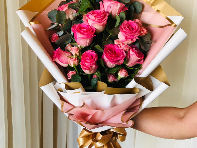 Pink Roses Bouquet