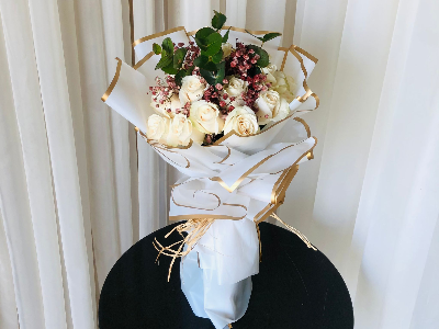 White Round Bouquet
