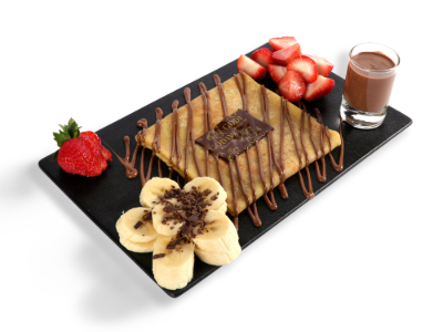 Strawberry,  Banana Crepe