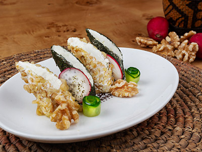 Labaneh Rolls With Mint &amp; Walnut