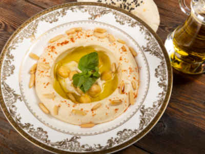 Hummus With Pine Seeds