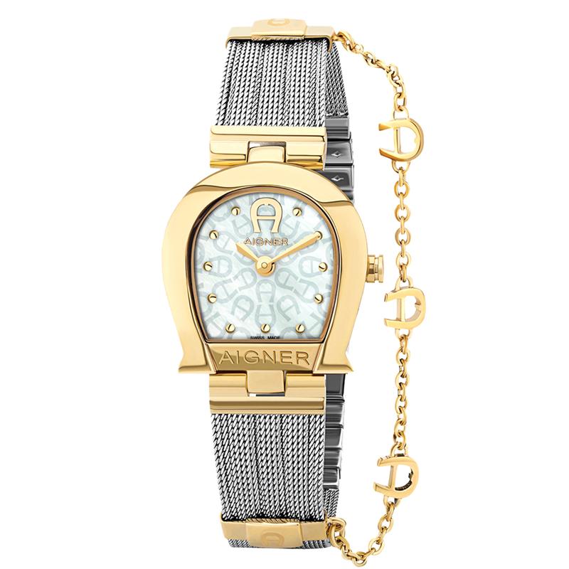 Aigner Cremona Silver And Gold Women's Watch