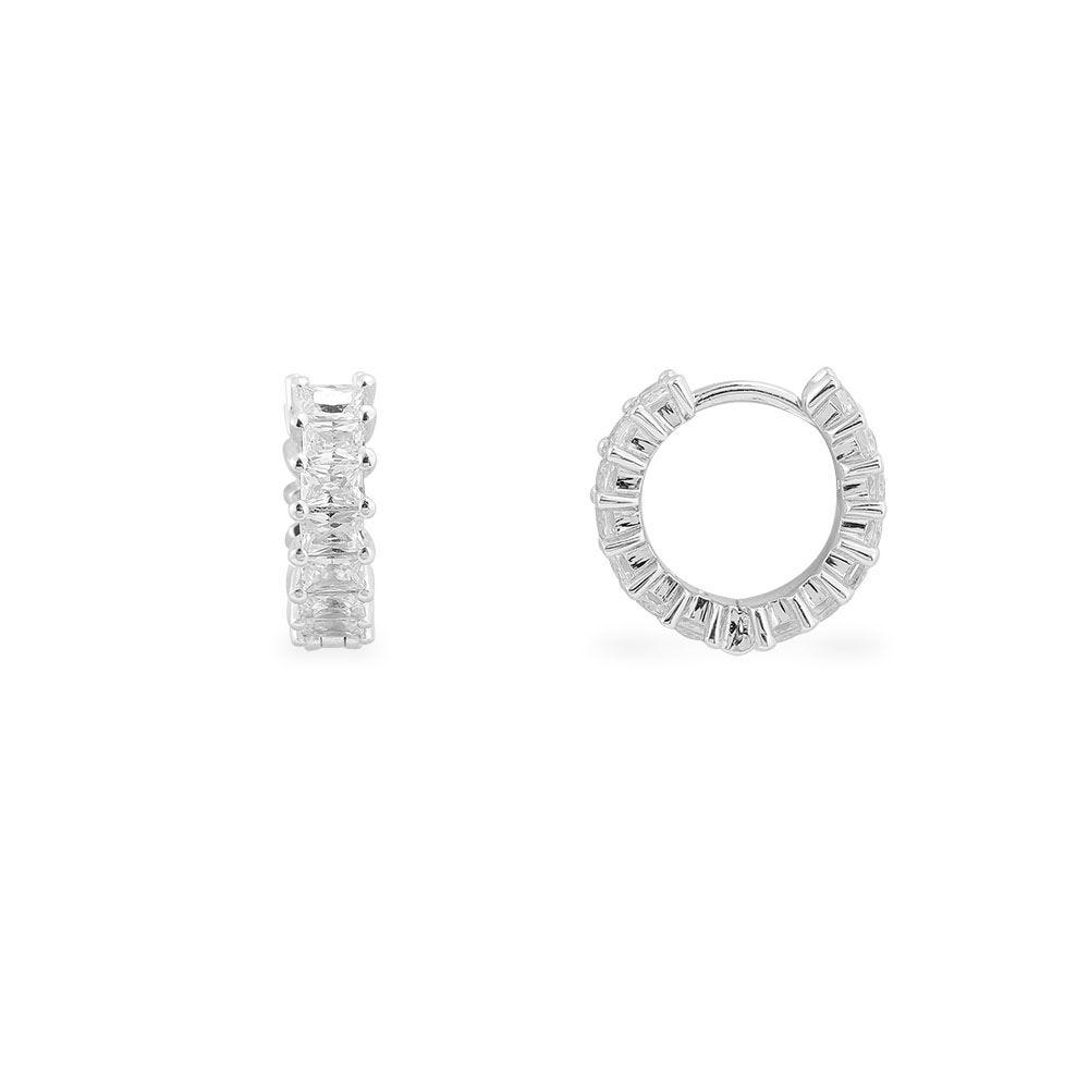 Apm Monaco Small Ãƒâ€°clat Hoop Earrings - Silver