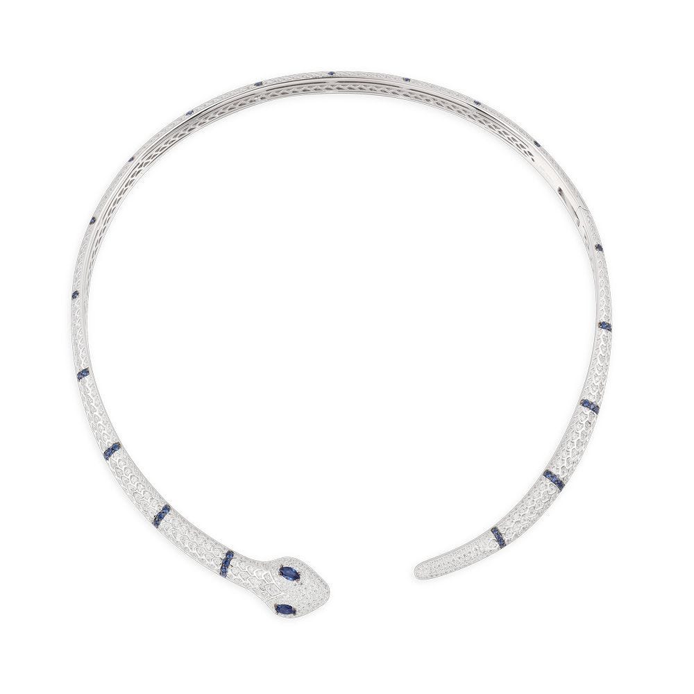Apm Monaco Serpent Open Choker - Silver