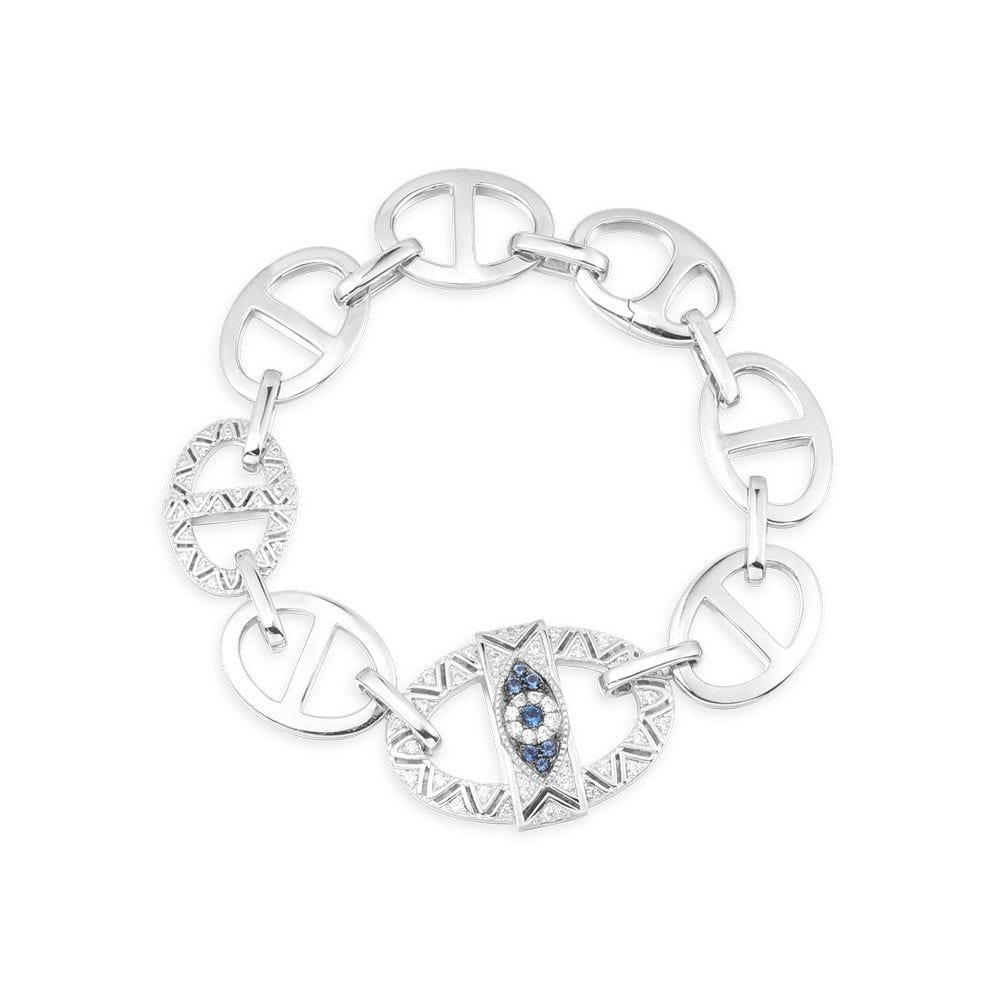 Apm Monaco Lucky Eye Maille Marine Chain Bracelet - Silver
