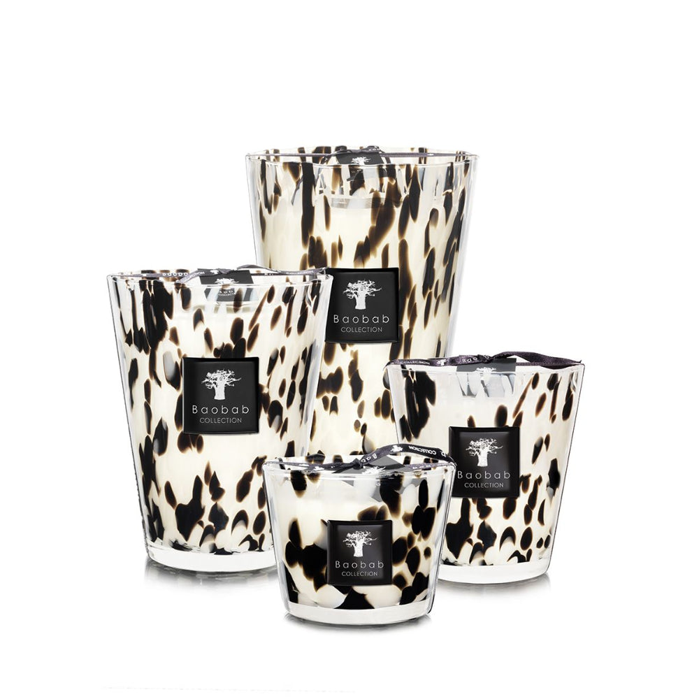 Baobab Black Pearls Candle Max 16 Cm Black Rose Ginger